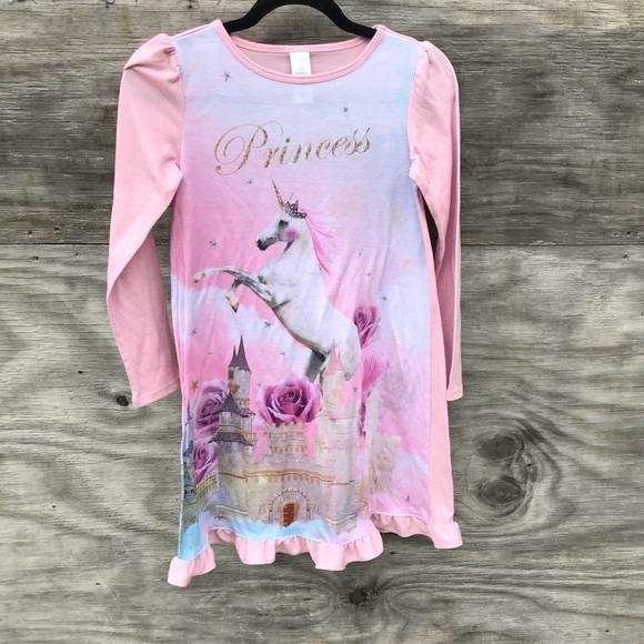 The Children's Place Other - CHILDREN’S PLACE Princess Unicorn Night Gown
